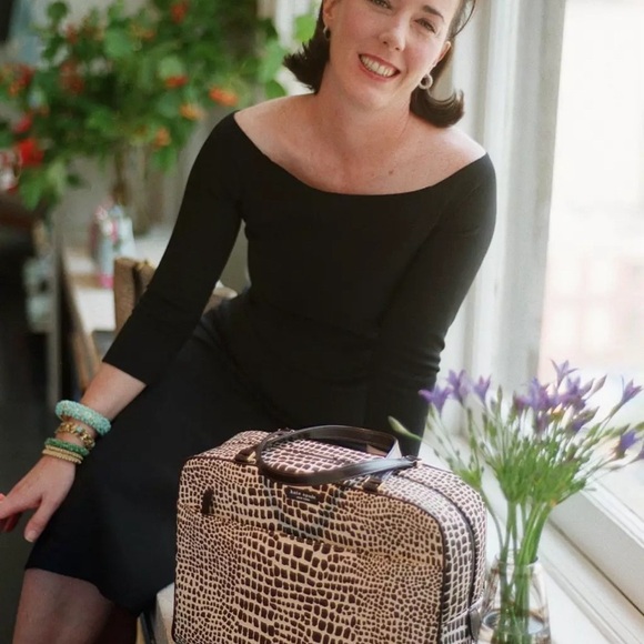 Authentic kate spade houndstooth Madison EUC - Picture 3 of 10